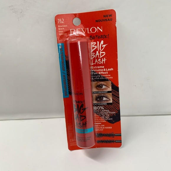 Revlon Other - Revlon So Fierce Big Bad Lash Waterproof Mascara Blackest Black 762 NEW